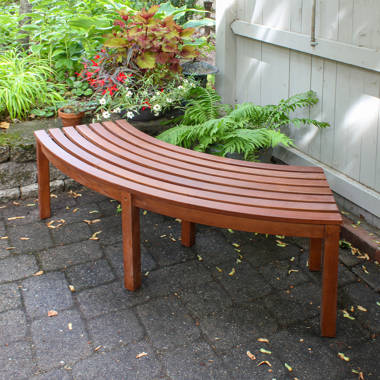 Outdoor bench store with back